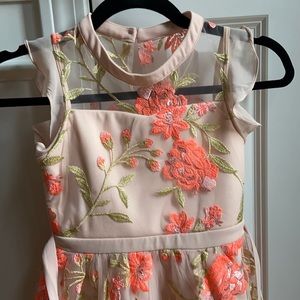 Girls sequin hearts party dress